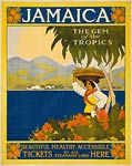 Jamaica, the Gem of the Tropics 1910 travel poster