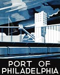 Port of Philadelphia 1937 poster