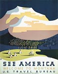 See America, Welcome to Montana travel poster 1937