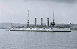 U.S.S. Brooklyn, broadside American Cruiser Warship