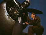 A-20 Bomber, Y1B-17 engine, Virginia 1942