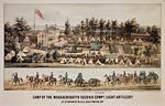 Camp of the Massachusetts second company, light artillery 1861