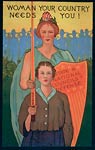 Woman your country needs you! WWI Poster