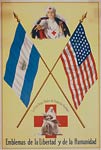 World War One Poster with flags of Nicaragua and the United Stat