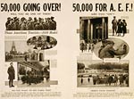 50,000 going over! Will you be one of them? WWI Poster