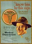 The medical caduceus U.S. Army Medical Department WWI Poster