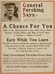 General Pershing, Quartermaster Corps World War I Poster