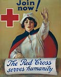 The Red Cross serves humanity World War I Poster