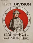 First Division First - last - and all the time World War I Poste