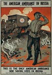American ambulance saving lives in Russia World War I Poster