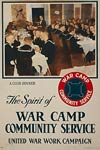 The spirit of war camp community service - sailors - WWI Poster