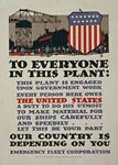 This plant is engaged upon government work WWI Poster