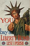 Statue of Liberty pointing at You - World War I Poster