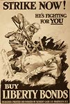 Soldier bayonet - German in a trench - World War I Poster