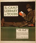 Camp library - Read to win the war - WWI Poster