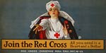 Red Cross Christmas roll - heart and dollar - WWI Poster