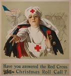Red Cross Christmas roll call - World War I Poster