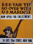 E-e-e-yah-yip Go over with U.S. Marines WWI Poster