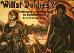 Willst Du dies? Fight Bolshevism German World War I Poster