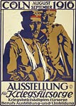 Wounded German Veterans - World War I Poster