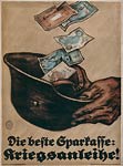 Die beste Sparkasse: Kriegsanleihe! German WWI Poster