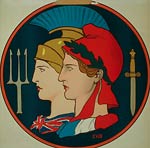 Emblem of France and Great Britain WWI Poster
