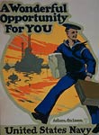 United States Navy American War Poster