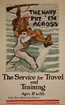 The Navy ervice for travel and training War Poster