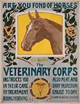 Are you fond of horses Veterinary Corps War Poster