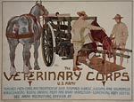 Sick horse animal ambulance - World War I Poster