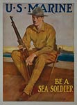 US Marine - Be a sea soldier - World War I Poster