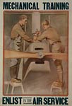 Mechanical training - Enlist in the Air Service War Poster