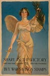 Allegorical angel with sword and palm branch War Poster