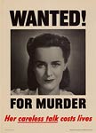 Her careless talk costs lives, wwii poster