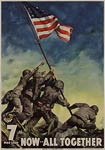 7th War Loan, now all together, WWII Poster