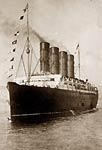 Lusitania ship, bow and portside