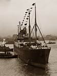 The SS Cleveland steam-powered ship early 1900s